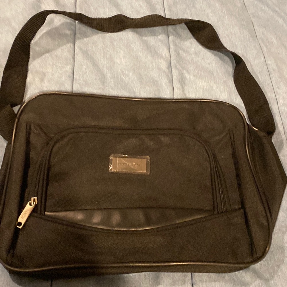 New Geoffrey Beene black 24” x 10” black small bag